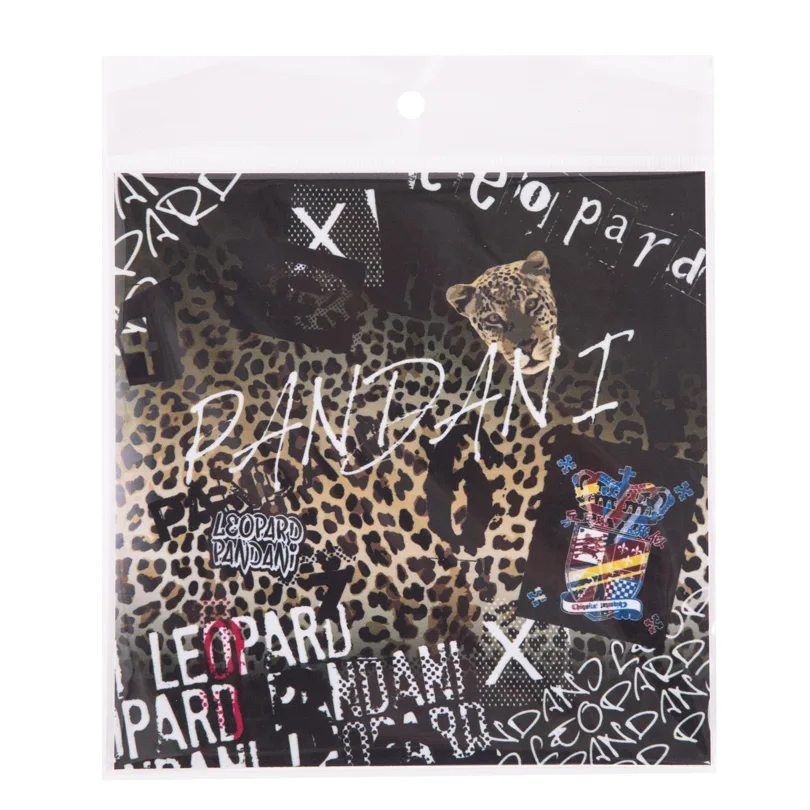 PANKY LEOPARD RUBBER SHEET/BLACK - Click Image to Close