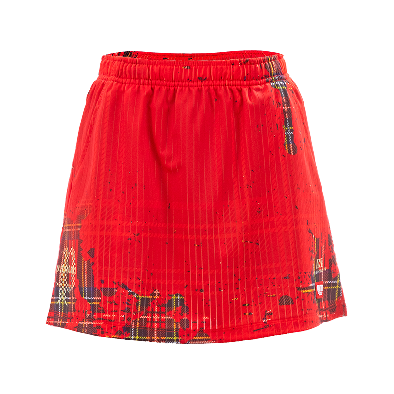 (image for) DARKER HIGHLAND AEROUNIFORM SKIRT WITH INNNER PANTS/ PURE RED HGL3-ISK/NR
