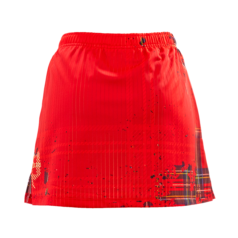 (image for) DARKER HIGHLAND AEROUNIFORM SKIRT WITH INNNER PANTS/ PURE RED HGL3-ISK/NR