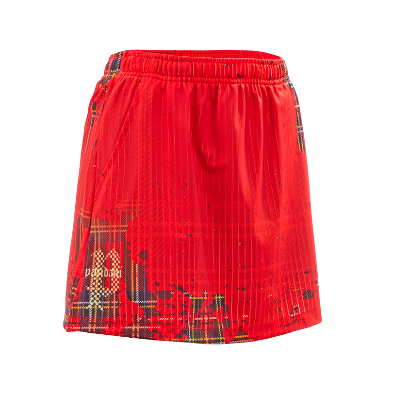 (image for) DARKER HIGHLAND AEROUNIFORM SKIRT WITH INNNER PANTS/ PURE RED HGL3-ISK/NR