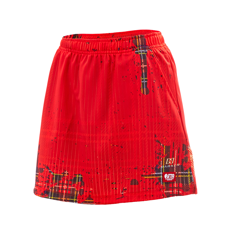 (image for) DARKER HIGHLAND AEROUNIFORM SKIRT WITH INNNER PANTS/ PURE RED HGL3-ISK/NR