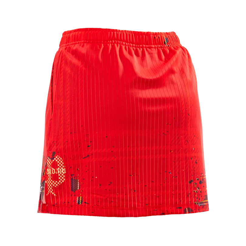 (image for) DARKER HIGHLAND AEROUNIFORM SKIRT WITH INNNER PANTS/ PURE RED HGL3-ISK/NR