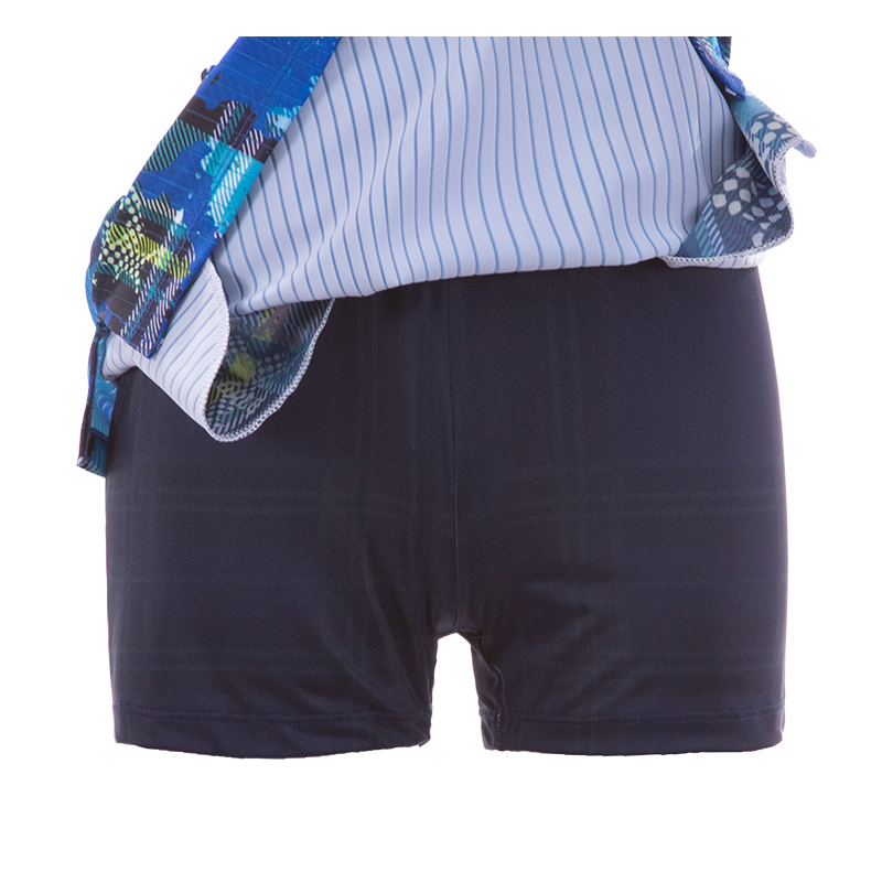 (image for) DARKER HIGHLAND AERO UNIFORM SKIRT WITH INNNER PANTS PURE BLUE HGL3-ISK/NB