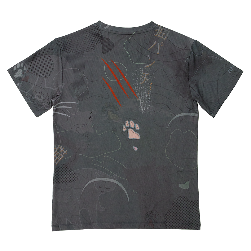 (image for) CAT PUNCH SPORTS T-SHIRT [FX TYPE]/YANNOKA GREY NP2-STF/GY