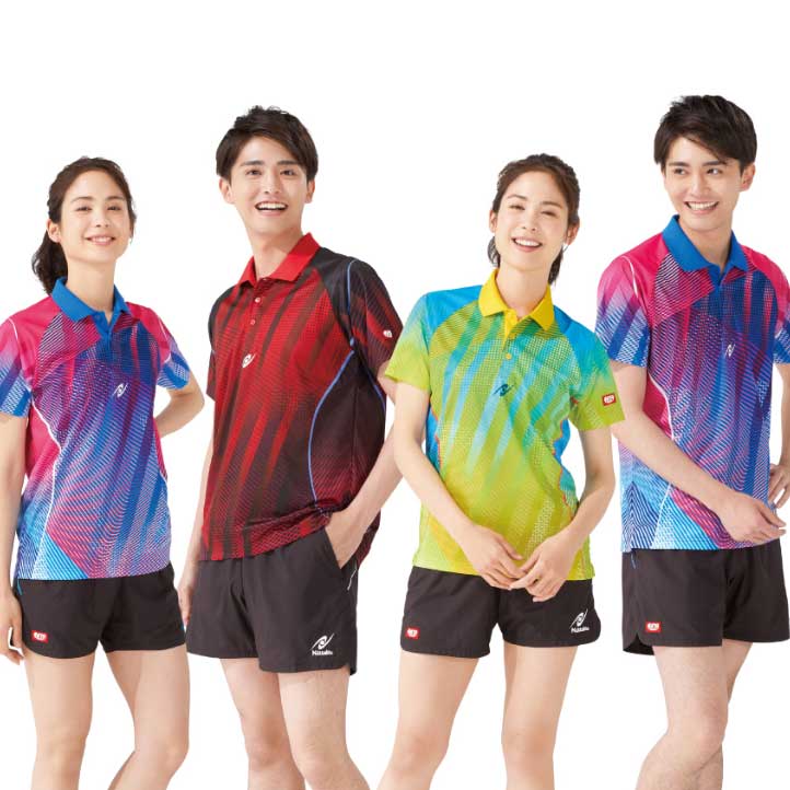 Nittaku Table Tennis Unisex Game Shirt Tropic Shirt JTTA Official 